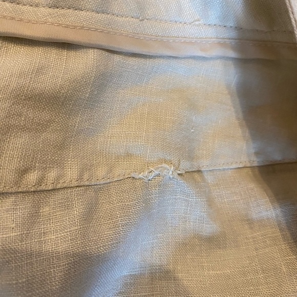 Max Studio 100% Linen Pants in Cream Size 16 - Picture 5 of 7